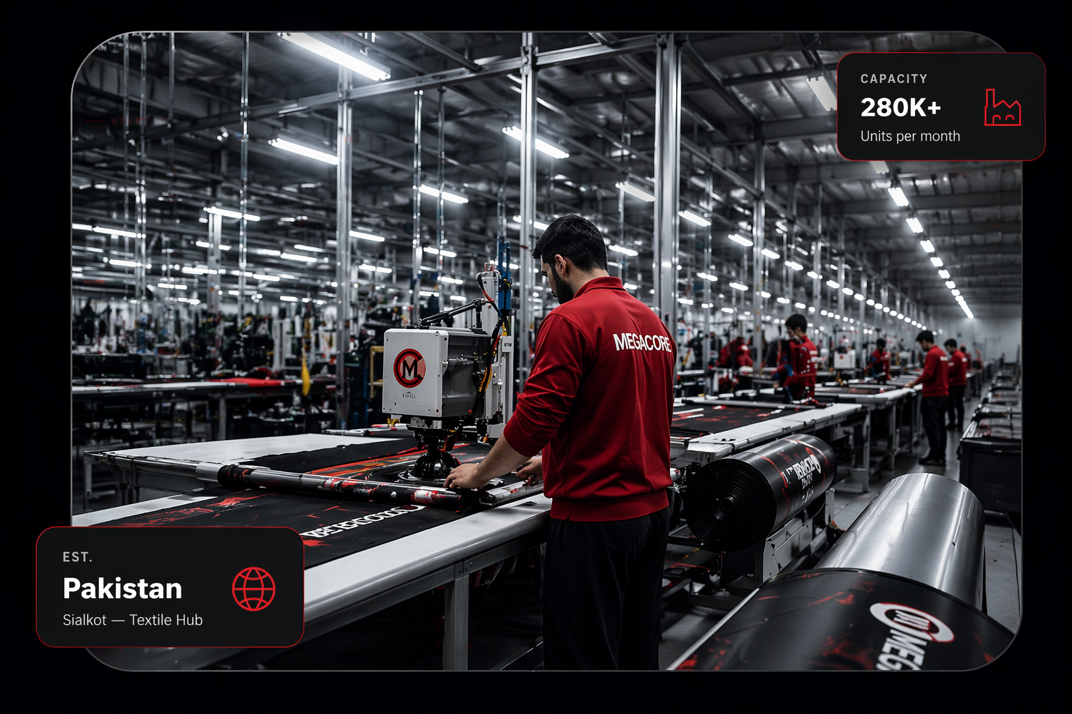 Megacore production facility